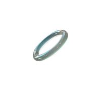 Ice Blue Jade Bangle Bracelet for Women Natural Ice Chalcedony Bracelet Good Luck Fashion Round Jade Stone Bangle for Woman Yoga Meditation Birthday Gift(yuanyusui Bangle13, 62-63mm)