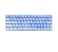 Ice Blue Original Height Keycaps 64/74Key Shining Through Backlit Keycapst For 60 80 61/64/68/75/87 Mechanical Keyboards