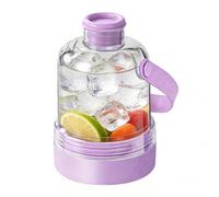 Ice Bottle - 400ml Function Ice Making Container with Soft Silicone Release Structure, Freezer Storage Bottle with Secure Lid Closure, Compact Cooling Drink Preparation Tool, Reusable Beverage