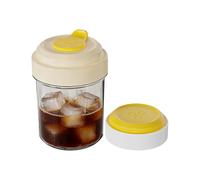 Ice Bottle, Freezer Press Bottle System, 3.74 x 3.82 x 6.69 Inch Cube Kettle with Cooling, Reusable Resin Ice Mould, Portable Freezer Press Design, Drinking Bottles for Travel Use