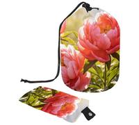 Ice-Bound Rushes Compact Hanging Toiletry Bag with Clear PVC Pockets