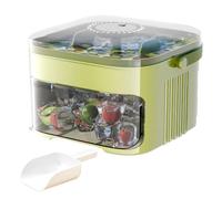 Ice Box for the Freezer, Pull-Out Ice Block Mould with Lid and Collection Container - Ice Cube Tray for Drinks Coffee Whiskey Home Flat Student Dorm Kitchen Camping Party