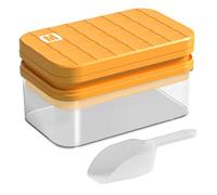 Ice Box With Lid And Container - 56-Checked Ice Maker Box With Lid And Container,Capacity For Cooling Drinks And Spirits