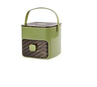 Ice Box with One Click De Icing and Easy Demolding Grid Large Capacity Making Box Square Mold(Green)