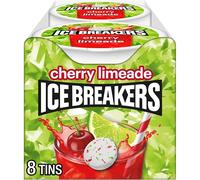ICE BREAKERS Cherry Limeade Sugar Free Mint Tin 42.5g (Pack of 8)