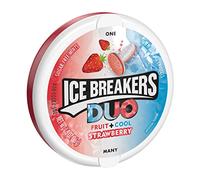 Ice Breakers Duo Fruit & Cool Strawberry Sugarfree Mints 1 x 36g Tub