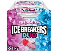 ICE BREAKERS Duo Sugar Free Mints, Raspberry, 1.3 Ounce (Pack of 8)