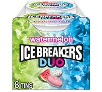 Ice Breakers Duo Sugar Free Mints, Watermelon, 1.3 Ounce (Pack of 8)