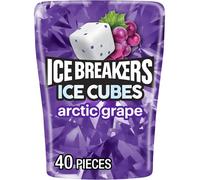 ICE BREAKERS Ice Cubes Gum, 40 Piece, Arctic Grape