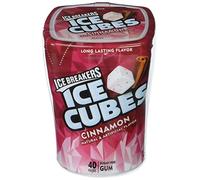 Ice Breakers Ice Cubes Sugar Free Gum, Cinnamon 40 count Pack of 4 by Ice Breakers Ice Cubes