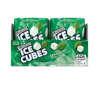 ICE BREAKERS Ice Cubes Sugar Free Xylitol Gum, Spearmint, 40 Piece (Pack of 4)