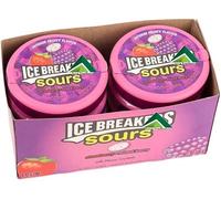 Ice Breakers Sours Strawberry Mixed Berry 42g (Pack of 8)