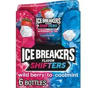 Ice Breakers Sugar Free Gum Shifter Flavour (40 ct x 6)| Wild Berry to Coolmint