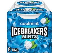 ICE BREAKERS Sugar Free Mints, Coolmint, 1.5 Ounce (Pack of 8)