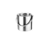 Ice Bucket 1.6L/2L/3L Stainless Steel Ice Bucket Insulated(Silver-2L)