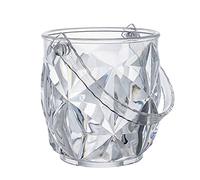 Ice Bucket Acrylic Clear Storage Tub Plastic Drink Buckets with Handle for Champagne Wine Beer Bottles Drinks Bar Party Supplies