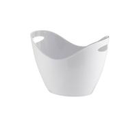 Ice Bucket Acrylic Ice BucketLarge Capacity Champagne BucketBar Ice Pellet BucketFilled Ice Bucket Beverage Ice Tub(White)