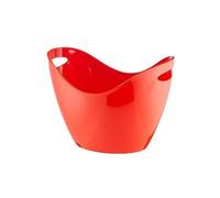 Ice Bucket Acrylic Ice BucketLarge Capacity Champagne BucketBar Ice Pellet BucketFilled Ice Bucket Beverage Ice Tub(Red)