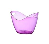Ice Bucket Acrylic Ice BucketLarge Capacity Champagne BucketBar Ice Pellet BucketFilled Ice Bucket Beverage Ice Tub(Purple)