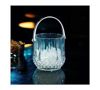 Ice Bucket Ice Bucket Color Acrylic Champagne Bucket Storage Ice Cubes Bucket Home Bar Small Ice Bucket Suitable for 1 Bottle of Wine Champagne or Beer Ice Holder(Clear)