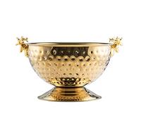 Ice Bucket Ice Buckets for Parties, Deer Head Stainless Steel Ice Pails, Large Golden Champagne Basin Bar KTV Ice Wine Bucket High-End Decoration for Home Indoor Outdoor (Color : Gold)