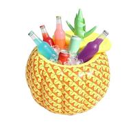Ice Bucket Inflatable Pineapple Large Capacity with Lid | Drink Ice Bucket Bottle Holder for Summer Party Outdoor Beach Pool Fishing Camping Picnic Water Wine Beer