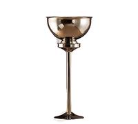Ice Bucket Polished Stainless Steel Champagne Bucket with Stand Free Standing Wine Chiller Wine Coolers and Cellar With Ice Bucket for Kitchen Bar and Outdoor Ice & Beverage Bucket(Silver)