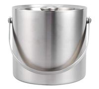 Ice Bucket, Portable Double Wall with Lid, 3L - Keeps Ice Cold, Airtight Silicone Seal, Ideal for Bar Hotel and Party Use