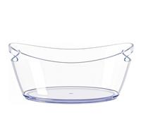 Ice Buckets for Parties, 5.5 Liter Large Clear Acrylic Food Grade Ice Bucket, Mimosa Bar Supplies Beverage Tub for Champagne Beer Sparkling Wine Cocktails
