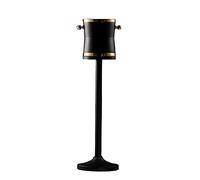 Ice Buckets Luxurious Large Stainless Steel Champagne Bucket with Tall Stand Matte Black Finished 27.1 Inches Tall Ice Bucket Wine Bucket