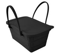 Ice Buckets Parties, Silicone Beer Bucket, Foldable Drink Cooler, Large Capacity Design, Sturdy Leakproof Lid, Ideal for Picnics Pool BBQ Gatherings Home Bar Beach Outings, 8.66x4.53x4.72 inches