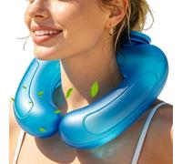 Ice c-ooling Neck Ring with Reusable Tap Water Activation, Ergonomic Wrap for Heat Relief | Portable Cold Chiller for Running Gym Cycling Beach Travel Summer Camping Hiking Fishing