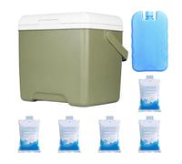 Ice Chest,13.8L Large Capacity Leakproof with Handle,Ice Retention Hard Coolers - for Outdoor, Camping, Fishing, Tailgating, Hiking, Beach, Travel, Road Trips