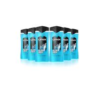 Ice Chill 12H Fragrance Shower Gel 'Bodywash', 6x 500ml Lynx Blue One Size