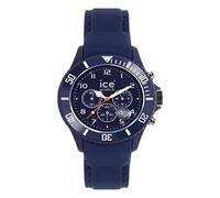 ICE-WATCH Chrono Matte Men's Quartz Watch with Blue Dial Analogue Display and Blue Silicone Bracelet CHM.BE.B.S.12