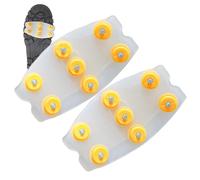 Ice Cleat Shoe Boots - 10.5 x 5.5cm Universal 7 Teeth Anti-Slip Traction Device Grip Outdoor Safety Gear Metal Studs | Zap