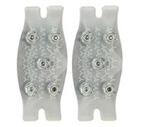 Ice Cleat Traction Aids - Snow Grip Spikes, Stretchable Rubber Overshoes, Durable Steel Studs, Cold Weather Stabilizers | Trekking Walking Mountaineer Angler Traveler Contractor Unisex