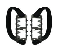Ice Cleats | 2-Piece Anti-Slip Crampons for Hiking Boots Women,Adjustable Crampons Outdoor Grippers for Men Women Adults Hiking Walking Traveler Adventure Jogging