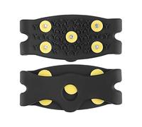 Ice Cleats - FiveInch Compact Tough Grip Shell, Solid Spike Hold Aid, Cold Terrain Support Piece, Sure Step Retention Element, Foot Stability Helper | Routes Forests Treks Ridgea ClimbsFrozens