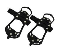 Ice Cleats for Boots - 1-Pair 10 Tooth Anti-Slip Lightweight Crampons | Winter Boot Grippers Ice Crampons | for Commuting Shopping Adventure Work Climbing Outdoor Running