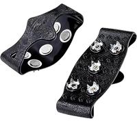 Ice Cleats for Boots | 5-Teeth Adjustable Snow Crampons | Walk Traction Crampons | for Men Outdoor Winter Hiking Climbing Fishing Mountaineering Camping Footwear Fashion design