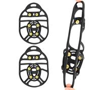 Ice Cleats for Boots,6-Teeth Crampons Anti-Slip - Walking Ice Boot Cleats with Studs,for Hiking Fishing Walking Climbing Mountaineering Outdoor Cold Weather Running Women Men Kids