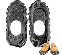 Ice Cleats Ice Skate Gripper with Metal Cleats for Hiking Boots, 30 Alloy Rivets, Non-Slip Shoe Spikes, Grips for Traction, Ice Grips for Shoes, Winter Hiking, Climbing, Wall