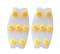 Ice Cleats Shoes, Anti Slip Traction Control, Seven Tooth Universal Grip Support, Steel Spike Stretch Frame Design, Footwear Accessory With Secure Fit, For Winter Outdoor Walking Hiking Use Trails Icy