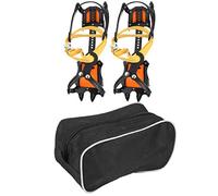 Ice Cleats Snow Traction Crampon, 10 Toothed Boots Shoes Cleats Anti Slip for Ice Snow Hiking Walking Climbing Jogging for 35-45