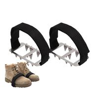 Ice Cleats - Stainless Steel Traction Handle, Adjustable Winter Stability | Silicone Snow Spike Safety, Outdoor Hiking, Mountaineering | Heavy Duty Non-Slip Travel Gear For Erwac