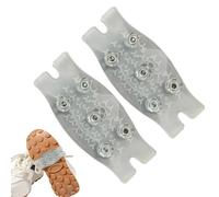Ice Cleats - Winter Traction Grippers, Strong Flexible Design, Easy Slip on Support, Interactive Enhances Stability Safety, Excellent Climbing Accessories, Cold Weather 4.33x1.96 Inches