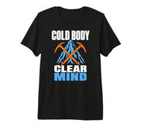 Ice Climbing Mountain Ice Axe Cold Mind Alpinism Outdoor Premium T-Shirt