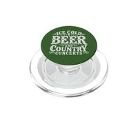 Ice Cold Beer And Country Concerts Country Music Lover Gifts PopSockets PopGrip for MagSafe