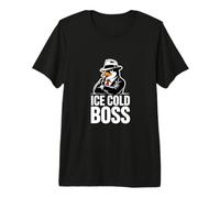 Ice Cold Boss Penguin Mafia Funny Humor Premium T-Shirt